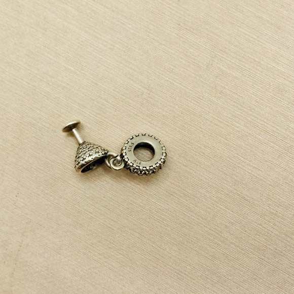 Pandora 791535CZ Sterling Silver Night Out Cocktail Glass Dangle Charm w/ CZ's - Picture 7 of 10